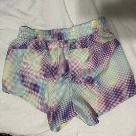 Brooks Pastel Rainbow Mesh Athletic Shorts - Lavender, Mint, Yellow - Picture 2 of 4